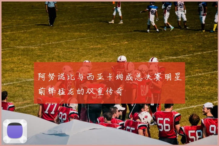 阿努诺比与西亚卡姆成总决赛明星前锋猛龙的双重传奇